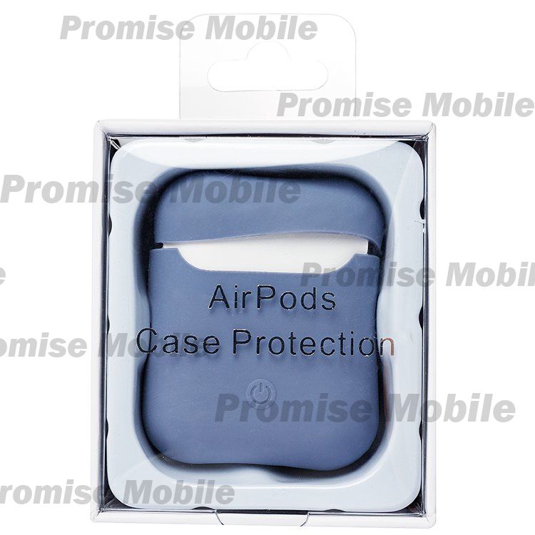 Чехол для кейса наушников Apple AirPods 2 Soft touch <голубой> ― Розничный PromiseMobile