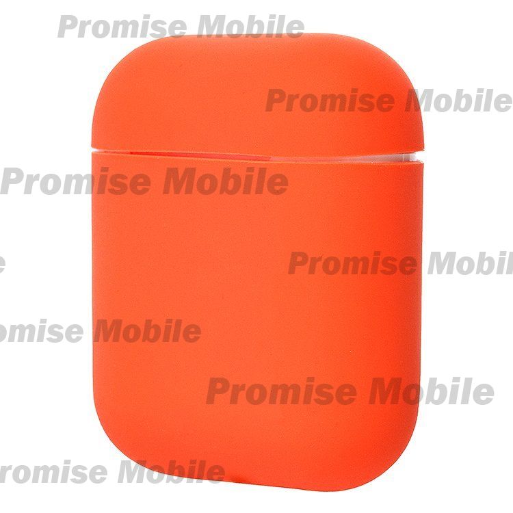 Чехол для кейса наушников Apple AirPods 2 Soft touch <оранжевый> ― Розничный PromiseMobile