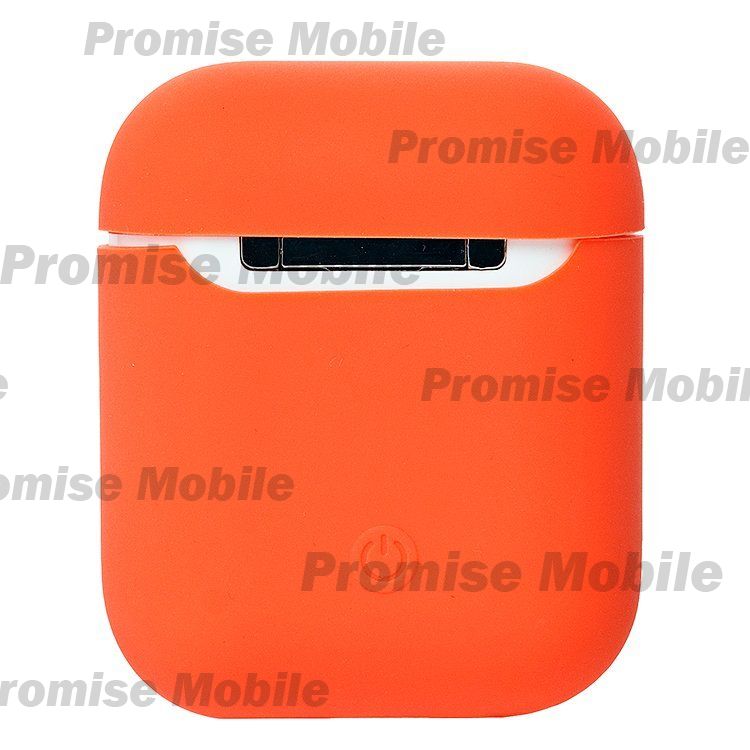 Чехол для кейса наушников Apple AirPods 2 Soft touch <оранжевый> ― Розничный PromiseMobile