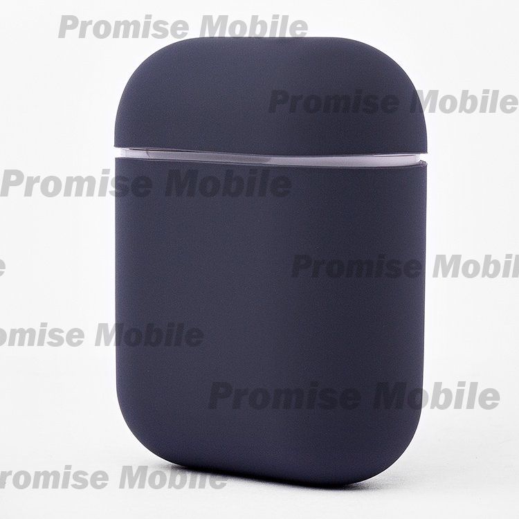 Чехол для кейса наушников Apple AirPods 2 Soft Touch <серый> ― Розничный PromiseMobile