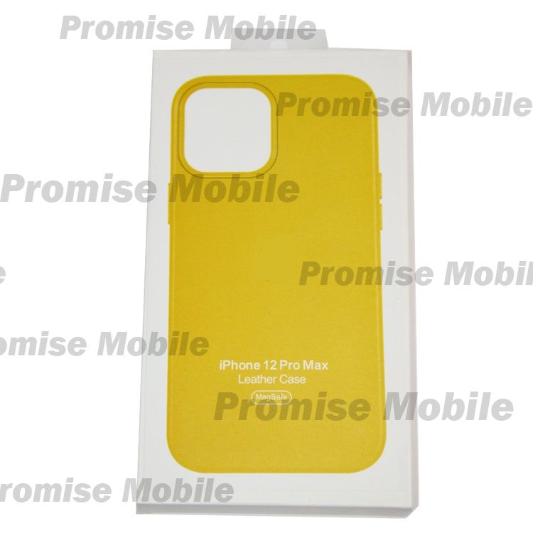 Чехол для Apple iPhone 12 Pro Max Leather MagSafe <золотой апельсин> (премиум) ― Розничный PromiseMobile