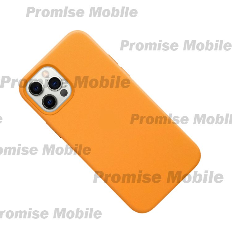 Чехол для Apple iPhone 12 Pro Max Leather MagSafe <золотой апельсин> (премиум) ― Розничный PromiseMobile