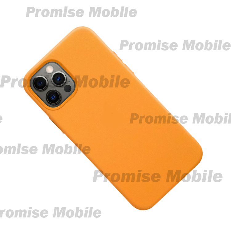 Чехол для Apple iPhone 12 Pro Max Leather MagSafe <золотой апельсин> (премиум) ― Розничный PromiseMobile