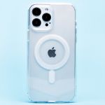 Чехол для Apple iPhone 13 Pro Max силиконовый MagSafe (анимация работает) <прозрачный>