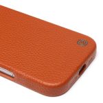 Чехол для Apple iPhone 16 Pro натуральная кожа зернистая MagSafe <коричневый>