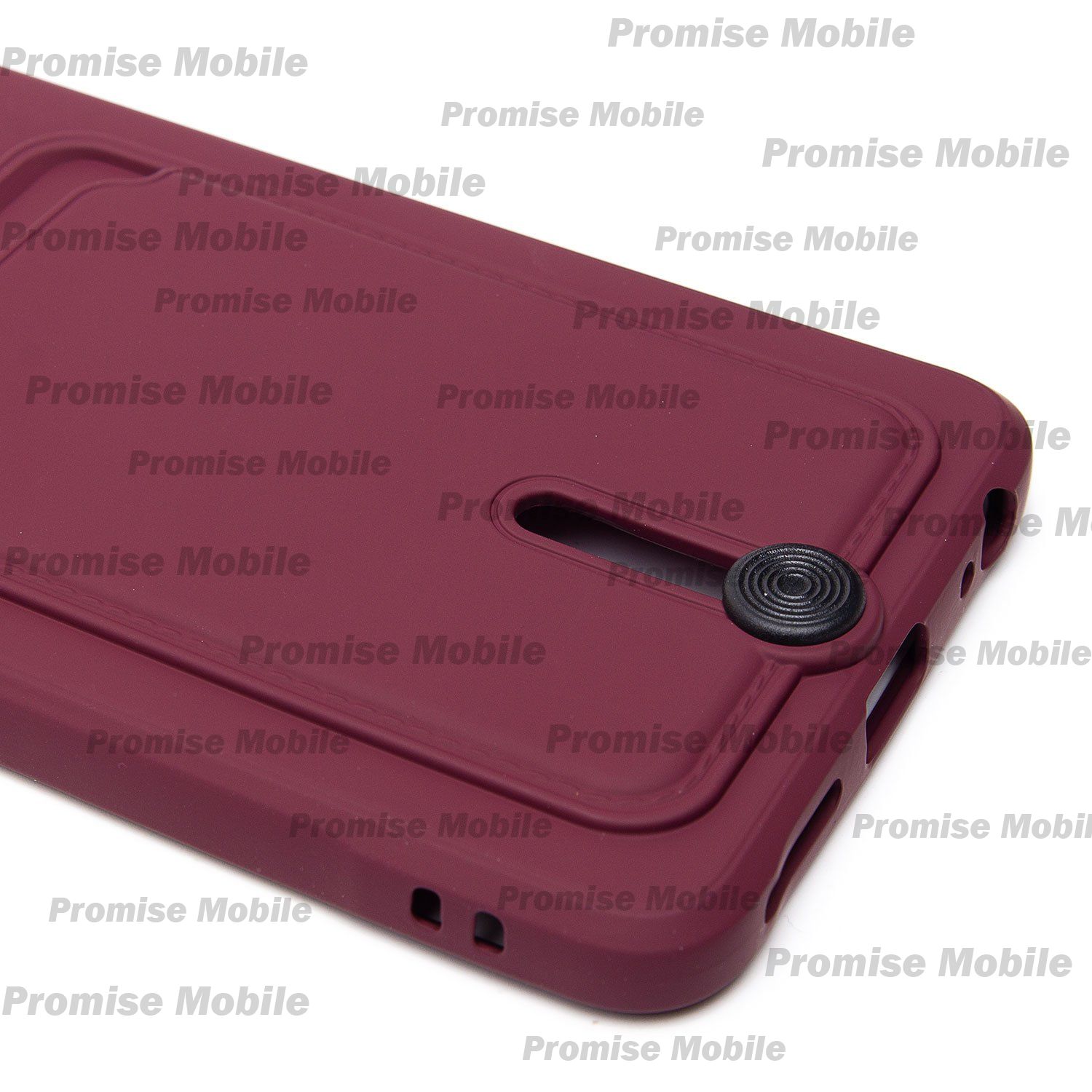 Чехол для Infinix Hot 50 (X6882) силиконовый с картхолдером №4 <бордовый> ― Розничный PromiseMobile