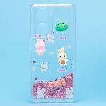 Чехол для Oppo Reno 8T 5G силиконовый 3D игрушки <розовый>