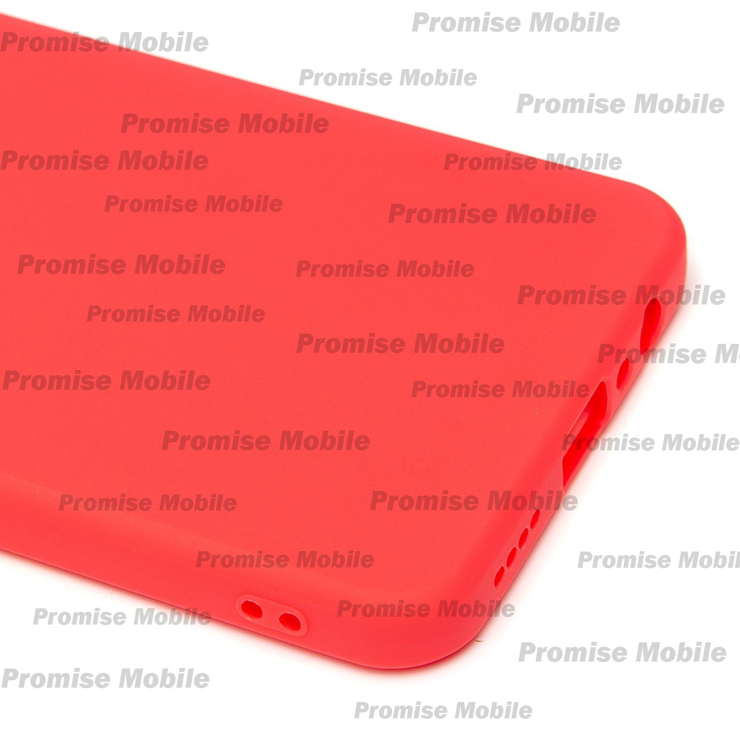 Чехол для Realme Narzo 50i Prime силиконовый матовый №5 <красный> ― Розничный PromiseMobile