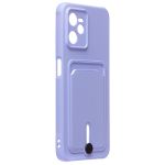 Чехол для Realme RMX3511 силиконовый с картхолдером №4 <фиолетовый>