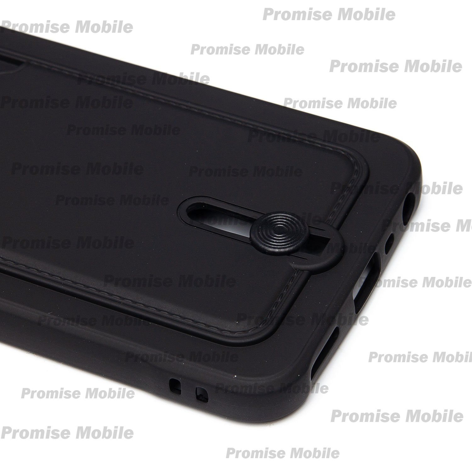 Чехол для Realme RMX3511 силиконовый с картхолдером №4 <черный> ― Розничный PromiseMobile
