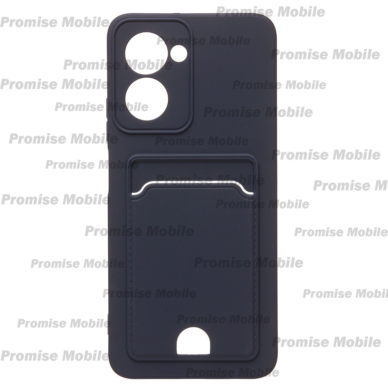 Чехол для Realme RMX3624 силиконовый с картхолдером №6 <синий> ― Розничный PromiseMobile