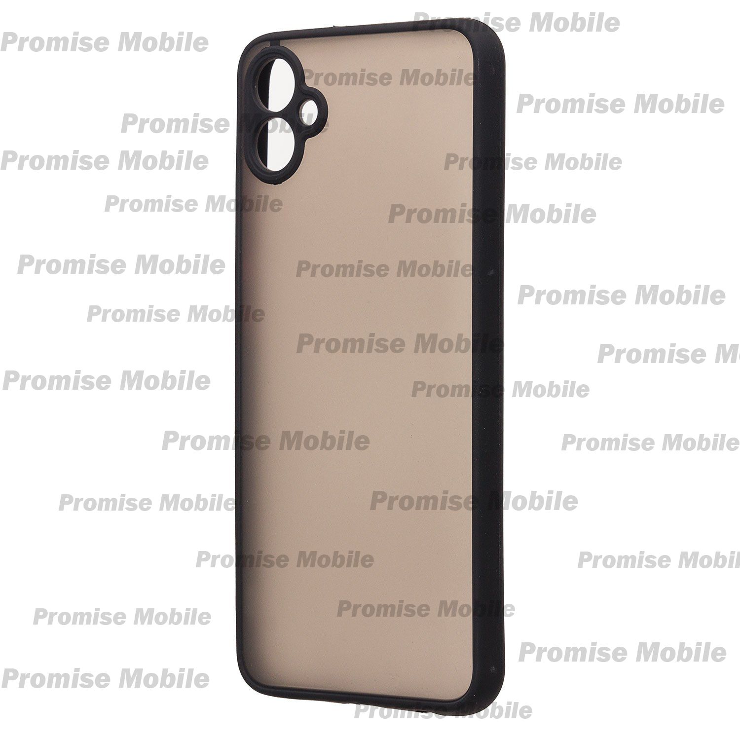 Чехол для Samsung SM-A042F (Galaxy A04e) пластиковый с окантовкой <черный> ― Розничный PromiseMobile