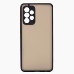 Чехол для Samsung SM-A525F (Galaxy A52) пластиковый с окантовкой <черный>