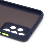 Чехол для Samsung SM-A528B (Galaxy A52s 5G) пластиковый с окантовкой <синий>