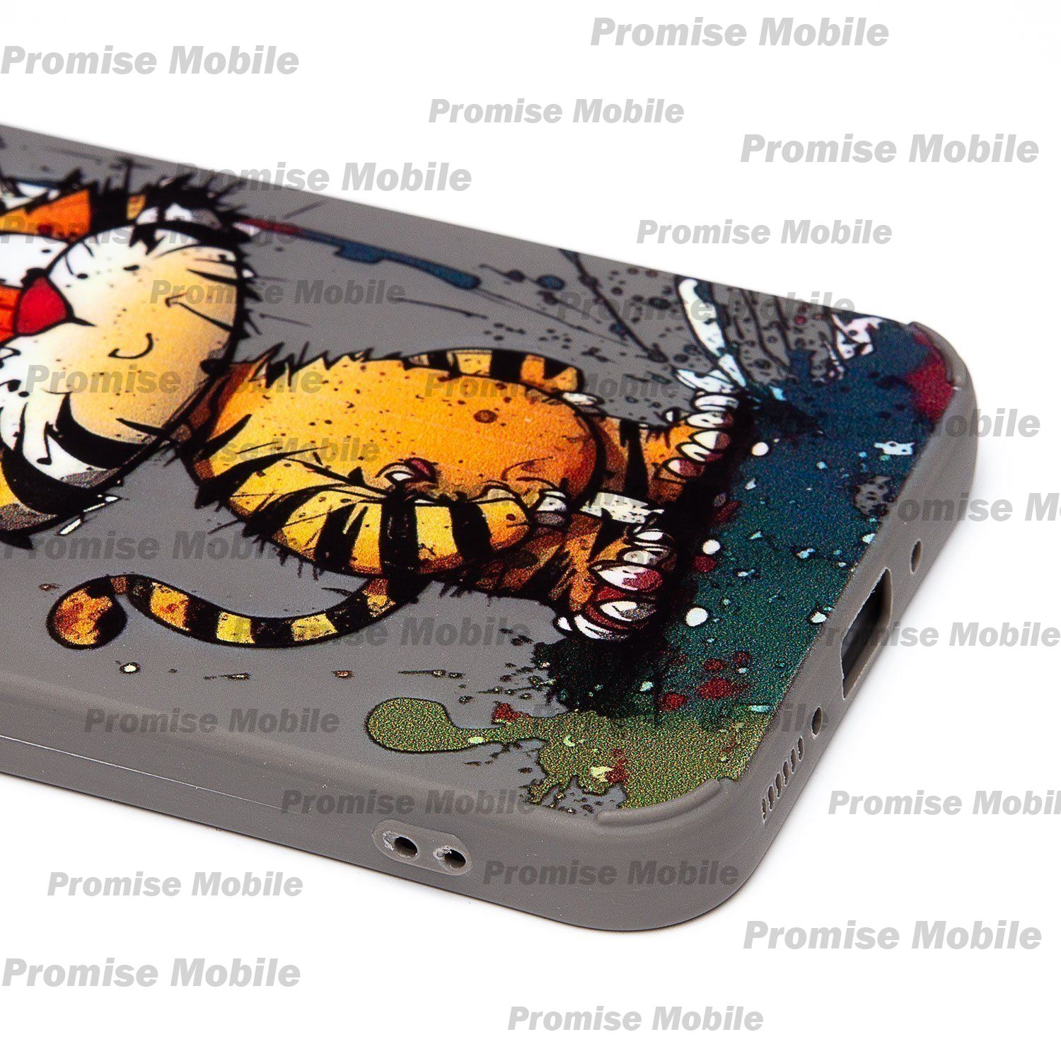 Чехол для Samsung SM-A546E (Galaxy A54 5G) силиконовый (рис. 335/тигр) <серый> ― Розничный PromiseMobile