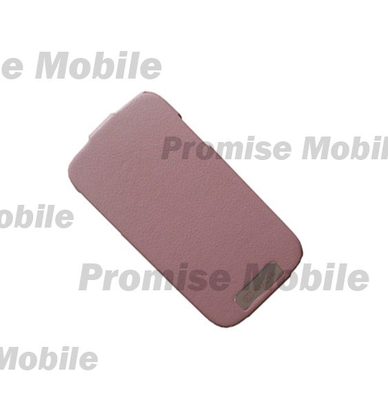 Чехол для Samsung i9500 (Galaxy S4) флип натуральная кожа №3 Kuchi <розовый> ― Розничный PromiseMobile