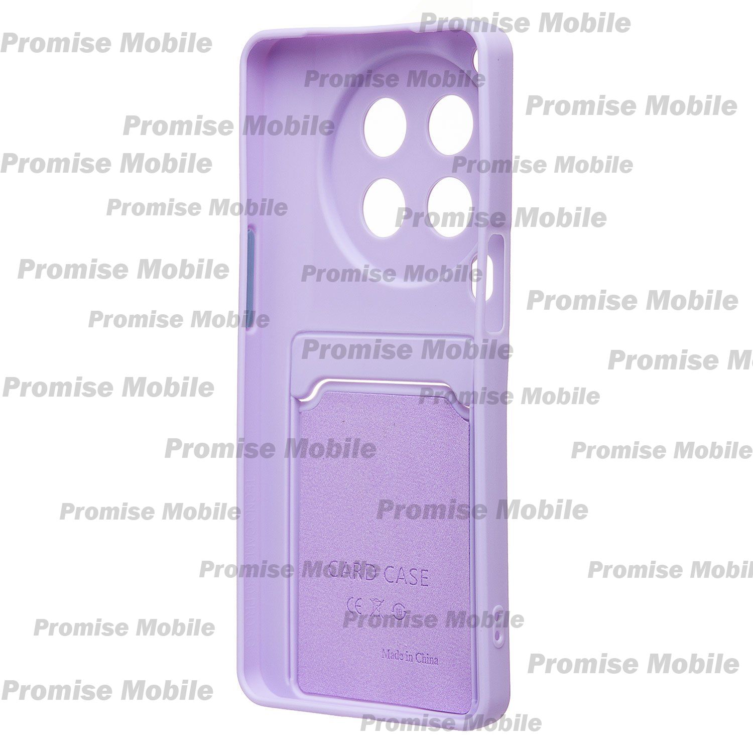 Чехол для Tecno Camon 30 Premier 5G (CL9) силиконовый с картхолдером №9 <светло-фиолетовый> ― Розничный PromiseMobile