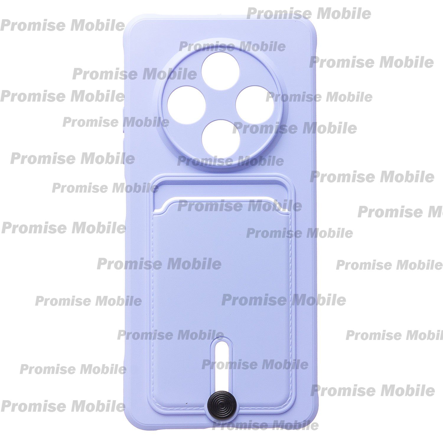 Чехол для Tecno Spark 30 (KL6) силиконовый с картхолдером №4 <светло-фиолетовый> ― Розничный PromiseMobile