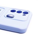 Чехол для Tecno Spark Go 2022 (KG5m) силиконовый с картхолдером №4 <светло-фиолетовый>