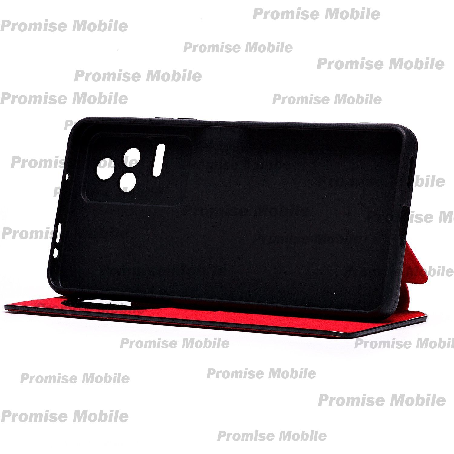 Чехол для Xiaomi 22021211RG флип боковой кожзам №4 <красный> ― Розничный PromiseMobile
