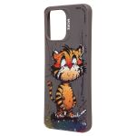 Чехол для Xiaomi 23053RN02Y силиконовый (рис. 335/тигр) <серый>