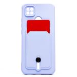 Чехол для Xiaomi Redmi 9C силиконовый с картхолдером №4 <светло-фиолетовый>