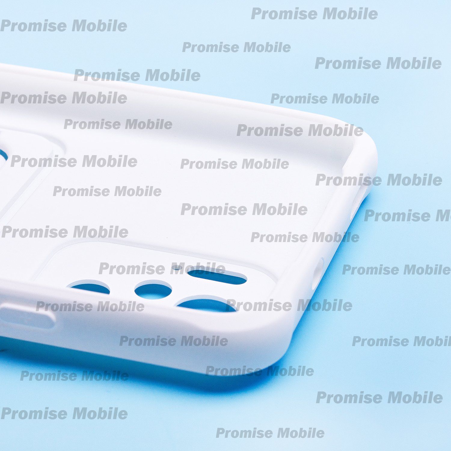 Чехол для Xiaomi M2101K7BL силиконовый с картхолдером №4 <белый> ― Розничный PromiseMobile