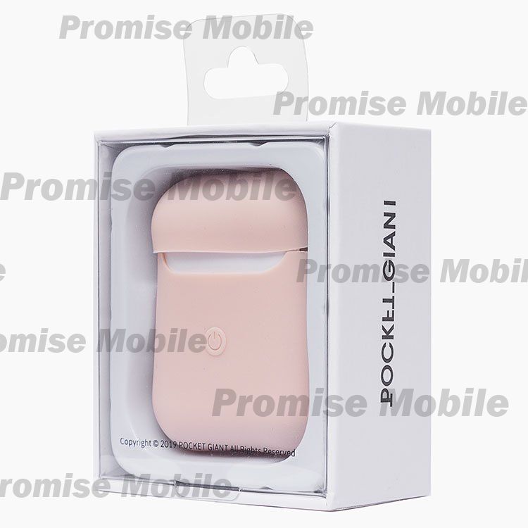 Чехол для кейса наушников Apple AirPods силиконовый Soft touch <розовый песок> ― Розничный PromiseMobile