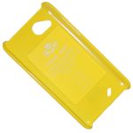 Чехол для HTC Desire VC (T328D) задняя крышка пластик лакированный SGP Case Ultra Slider <желтый>