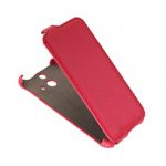 Чехол для HTC One E8 Dual Sim флип кожзам №1 <красный>