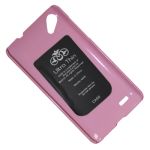 Чехол для HTC One SC (T528D) задняя крышка пластик лакированный SGP Case Ultra Slider <розовый>