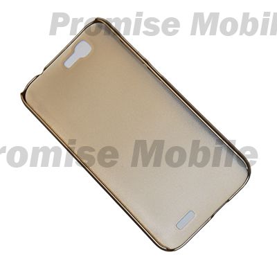 Чехол для Huawei Ascend G7 задняя крышка пластик ребристый Nillkin <золото> ― Розничный PromiseMobile