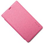 Чехол для Microsoft 532 Lumia Dual Sim флип боковой пластик-кожзам Nillkin Sparkle <красный>