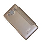 Чехол для Microsoft 950 Dual Sim флип боковой пластик-кожзам Nillkin Sparkle <золото>