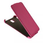 Чехол для Samsung SM-N900 (Galaxy Note III) флип кожзам №1 <розовый>