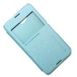 Чехол для Sony E2003 (Xperia E4G) флип боковой пластик-кожзам с окошком Nillkin Sparkle <голубой>