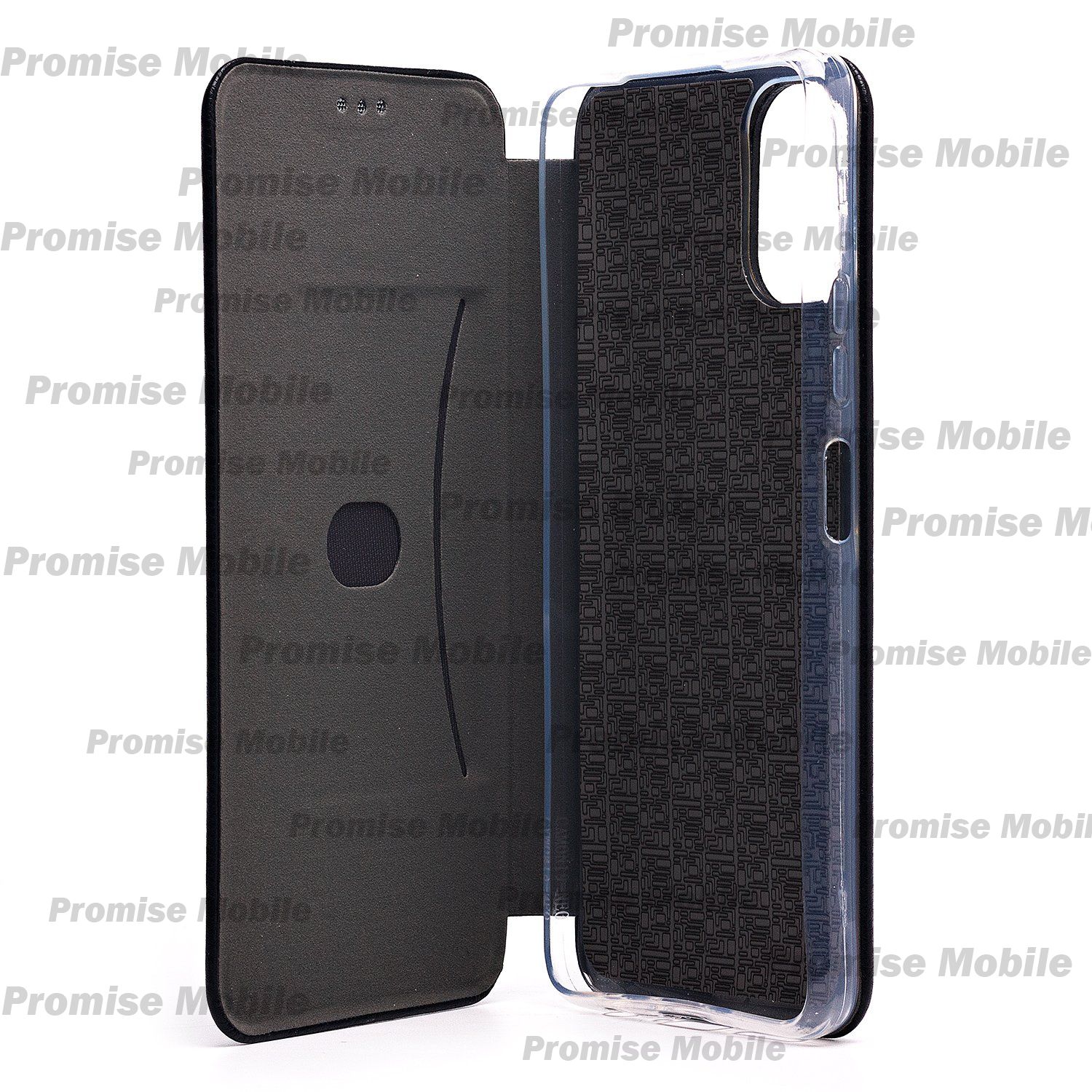 Чехол для Tecno Camon 19 Neo (CH6i) флип боковой кожзам №3 <черный> ― Розничный PromiseMobile