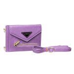 Чехол для Samsung SM-F731B (Galaxy Z Flip 5) экокожа с ремешком <фиолетовый>