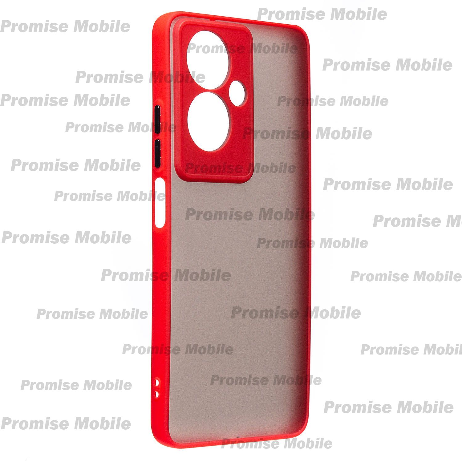 Чехол для Oppo A79 5G пластиковый с окантовкой <красный> ― Розничный PromiseMobile