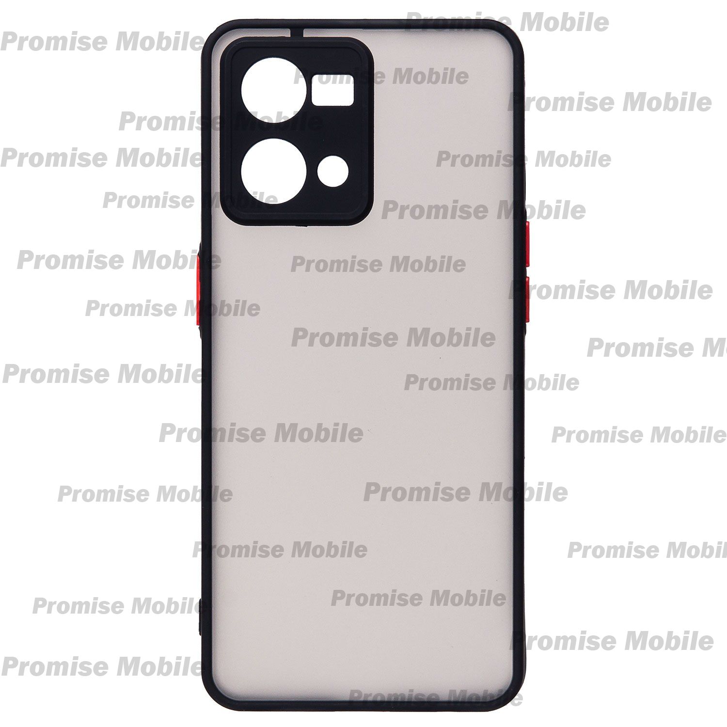 Чехол для Oppo CPH2363 пластиковый с окантовкой <черный> ― Розничный PromiseMobile