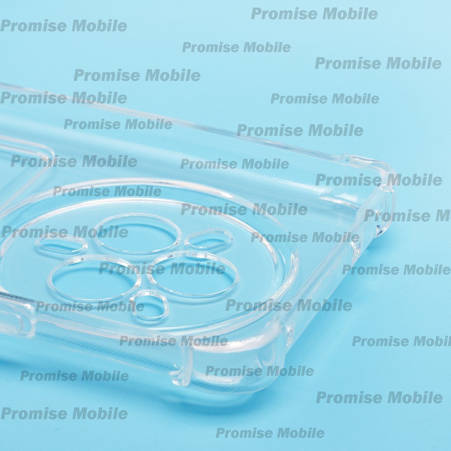 Чехол для Realme RMX5056 силиконовый с картхолдером №2 <прозрачный> ― Розничный PromiseMobile