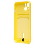 Чехол для Apple iPhone 13 силиконовый с картхолдером №4 <желтый>
