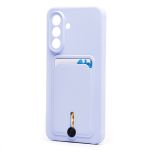Чехол для Samsung SM-A366B (Galaxy A36 5G) силиконовый с картхолдером №4 <светло-фиолетовый>