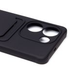 Чехол для Tecno Camon 20 (CK6n) силиконовый с картхолдером №4 <черный>