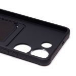 Чехол для Tecno Camon 20 (CK6n) силиконовый с картхолдером №4 <черный>