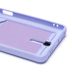 Чехол для Tecno Spark 10 Pro (KI7) силиконовый с картхолдером №4 <светло-фиолетовый>