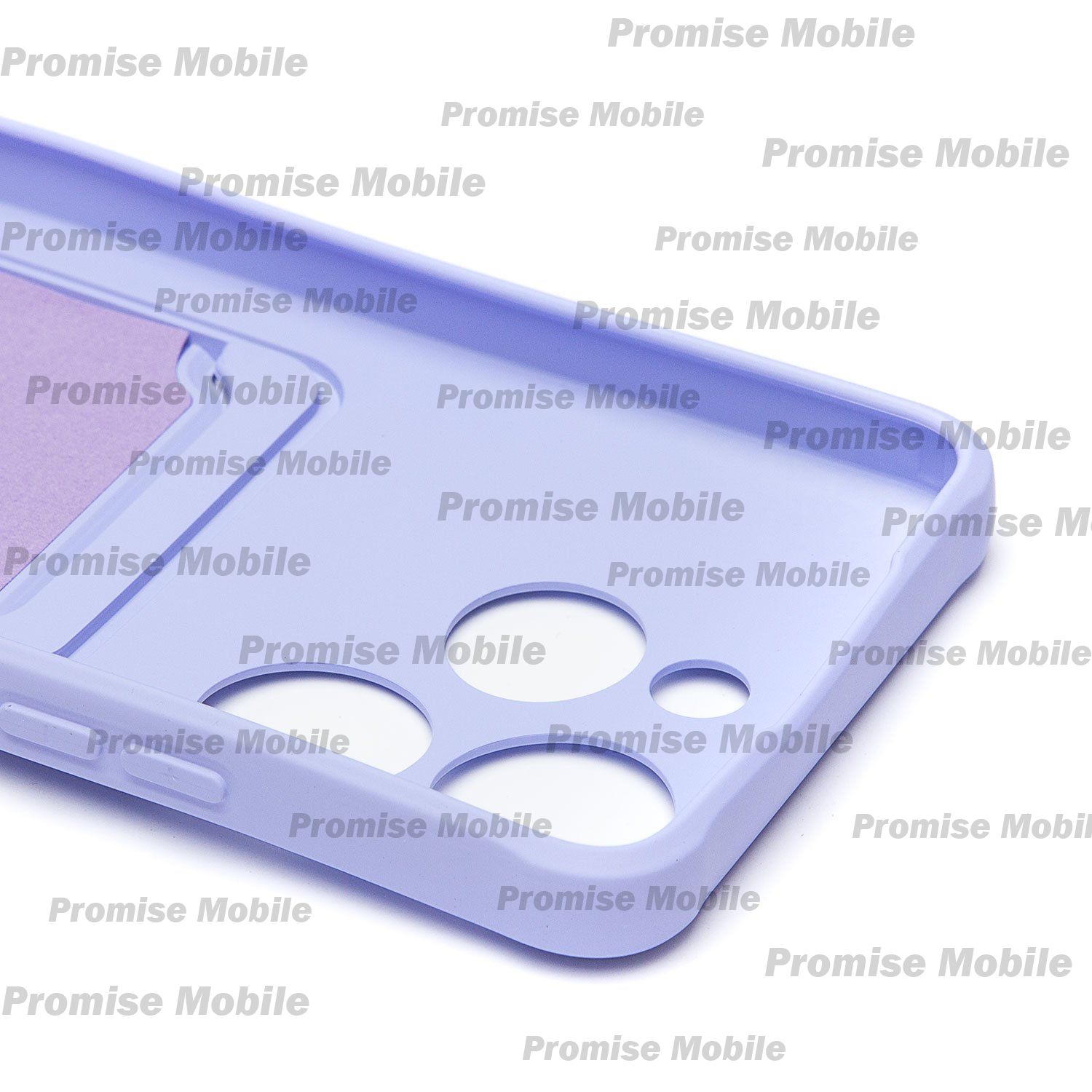 Чехол для Tecno Spark 10 Pro (KI7) силиконовый с картхолдером №4 <светло-фиолетовый> ― Розничный PromiseMobile