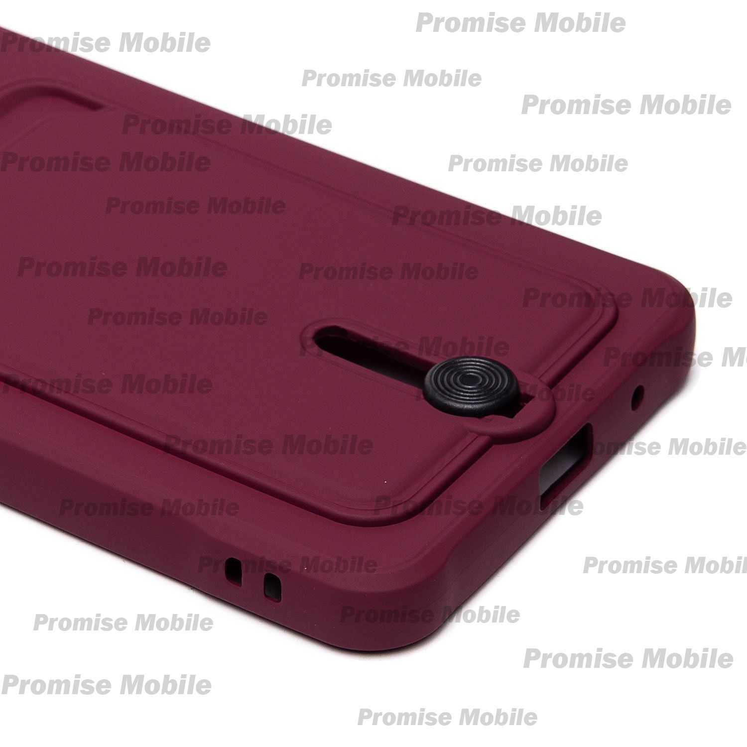 Чехол для Xiaomi 23129RN51X силиконовый с картхолдером №4 <бордовый> ― Розничный PromiseMobile