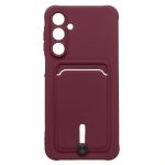 Чехол для Samsung SM-A166B (Galaxy A16 5G) силиконовый с картхолдером №4 <бордовый>
