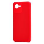 Чехол для Realme Narzo 50i Prime силиконовый матовый №8 <красный>